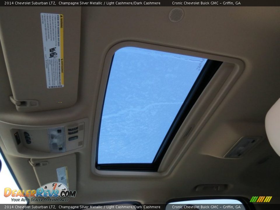 2014 Chevrolet Suburban LTZ Champagne Silver Metallic / Light Cashmere/Dark Cashmere Photo #11