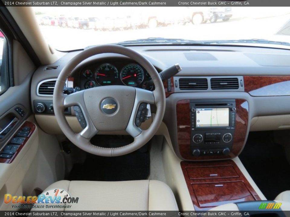 2014 Chevrolet Suburban LTZ Champagne Silver Metallic / Light Cashmere/Dark Cashmere Photo #13