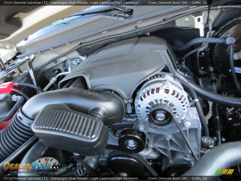 2014 Chevrolet Suburban LTZ Champagne Silver Metallic / Light Cashmere/Dark Cashmere Photo #14