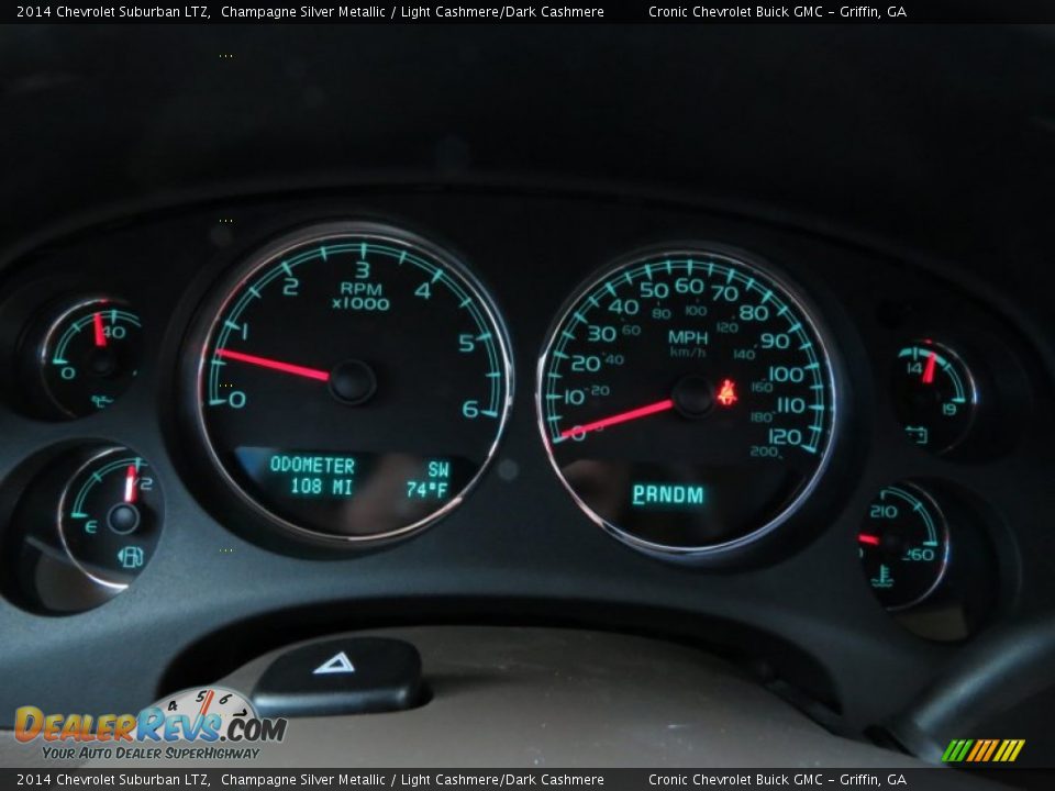 2014 Chevrolet Suburban LTZ Champagne Silver Metallic / Light Cashmere/Dark Cashmere Photo #15