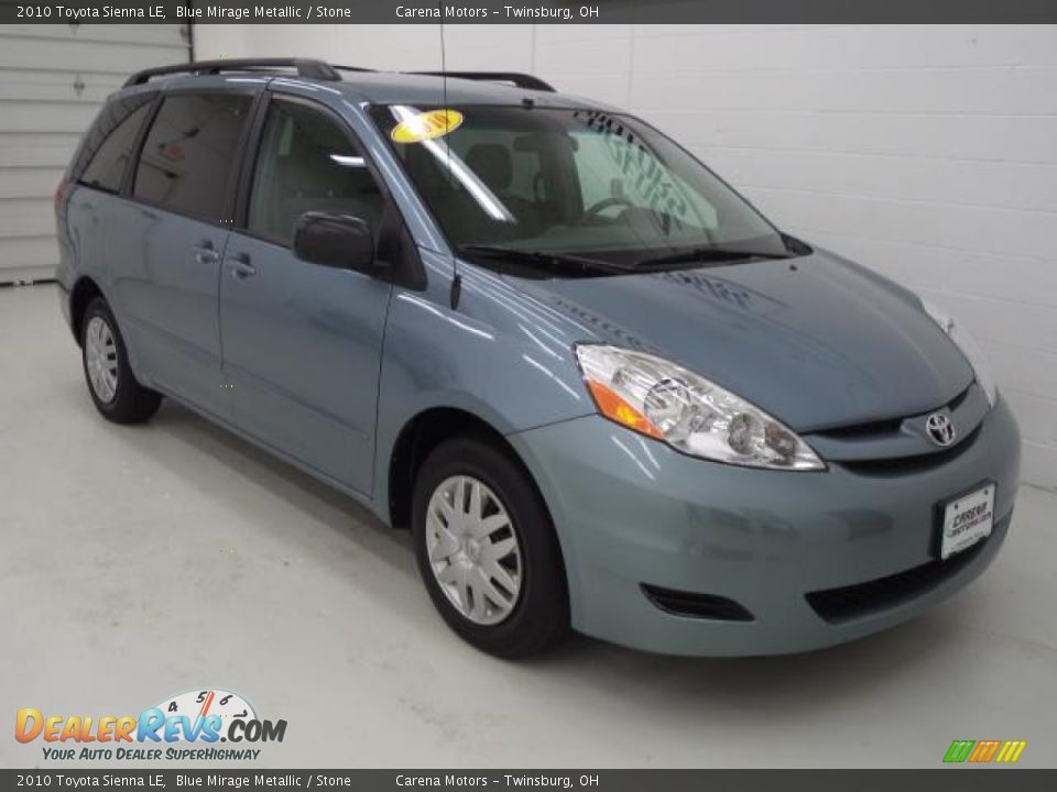 2010 Toyota Sienna LE Blue Mirage Metallic / Stone Photo #12