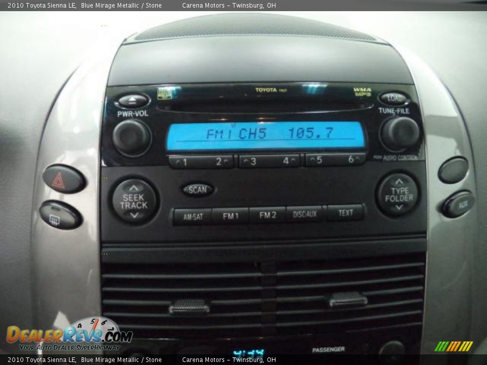 2010 Toyota Sienna LE Blue Mirage Metallic / Stone Photo #22
