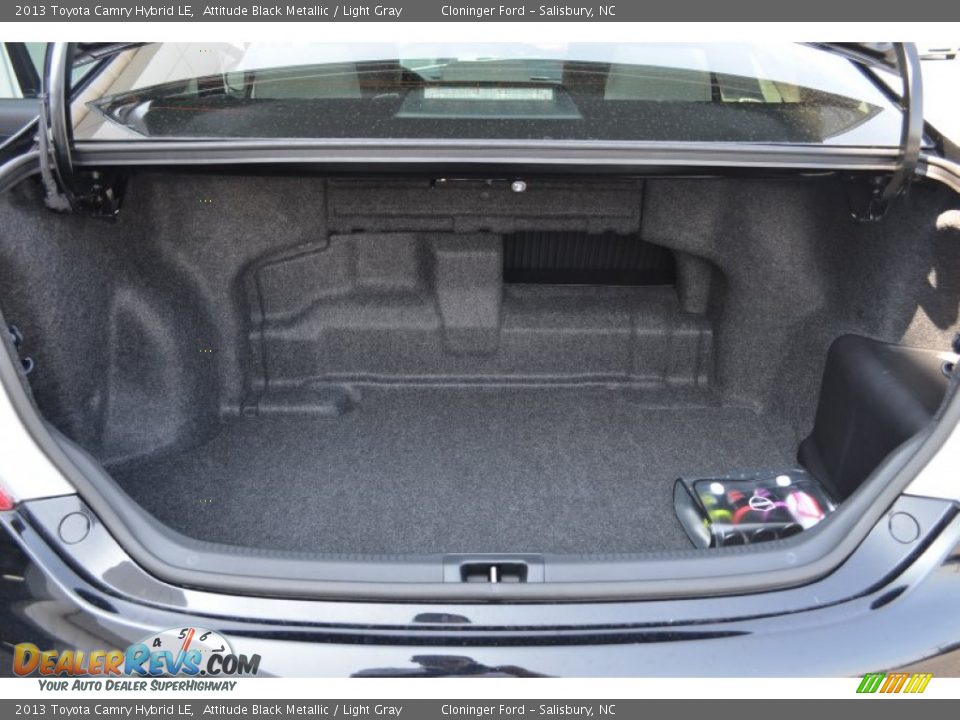 2013 Toyota Camry Hybrid LE Attitude Black Metallic / Light Gray Photo #8