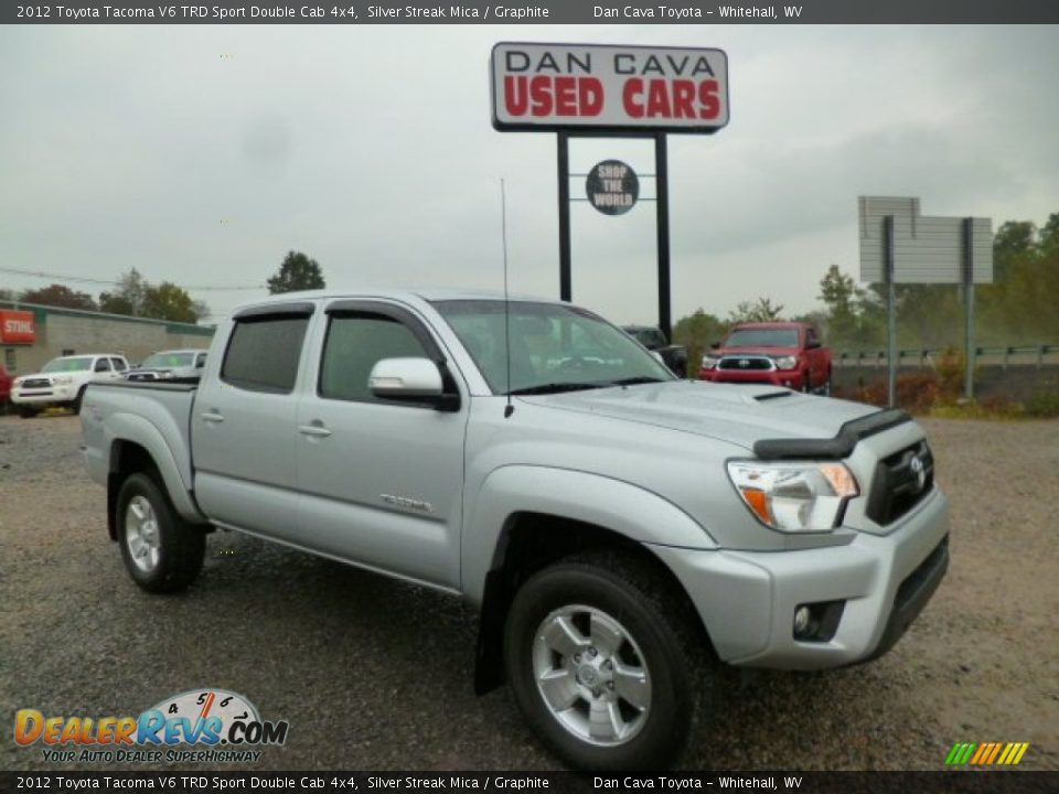 2012 Toyota Tacoma V6 TRD Sport Double Cab 4x4 Silver Streak Mica / Graphite Photo #1