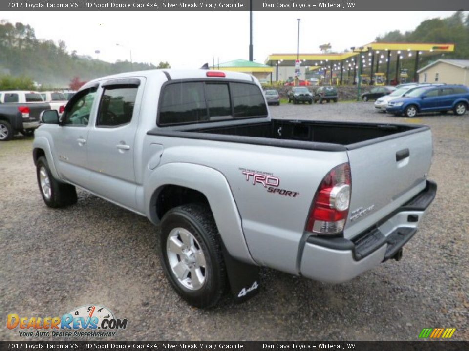 2012 Toyota Tacoma V6 TRD Sport Double Cab 4x4 Silver Streak Mica / Graphite Photo #5