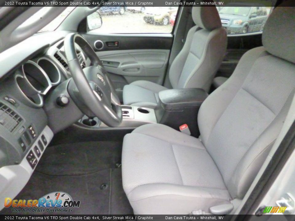 2012 Toyota Tacoma V6 TRD Sport Double Cab 4x4 Silver Streak Mica / Graphite Photo #10