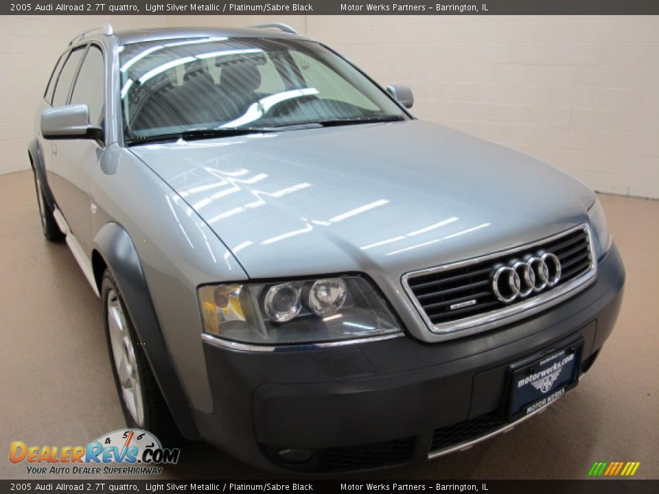 2005 Audi Allroad 2.7T quattro Light Silver Metallic / Platinum/Sabre Black Photo #1