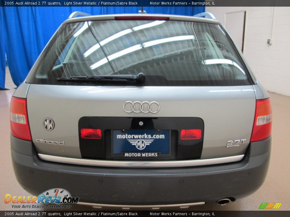 2005 Audi Allroad 2.7T quattro Light Silver Metallic / Platinum/Sabre Black Photo #6