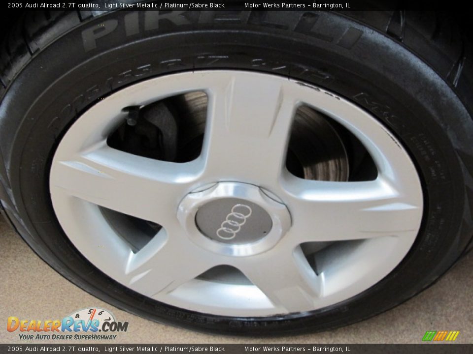 2005 Audi Allroad 2.7T quattro Light Silver Metallic / Platinum/Sabre Black Photo #11