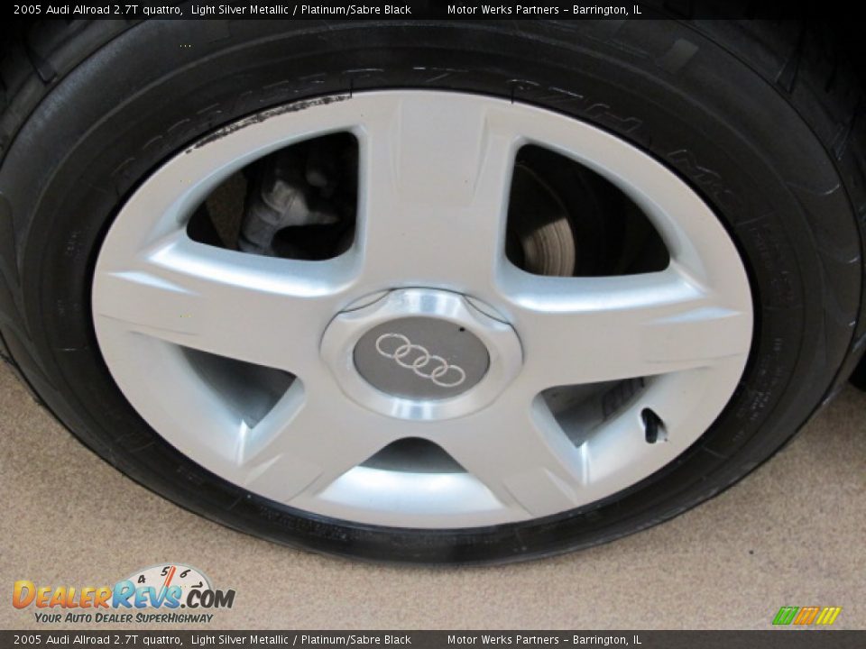 2005 Audi Allroad 2.7T quattro Light Silver Metallic / Platinum/Sabre Black Photo #12