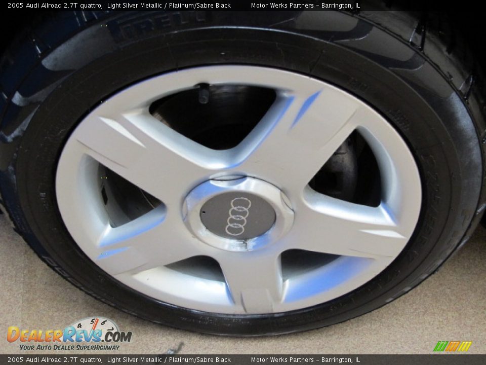 2005 Audi Allroad 2.7T quattro Light Silver Metallic / Platinum/Sabre Black Photo #14