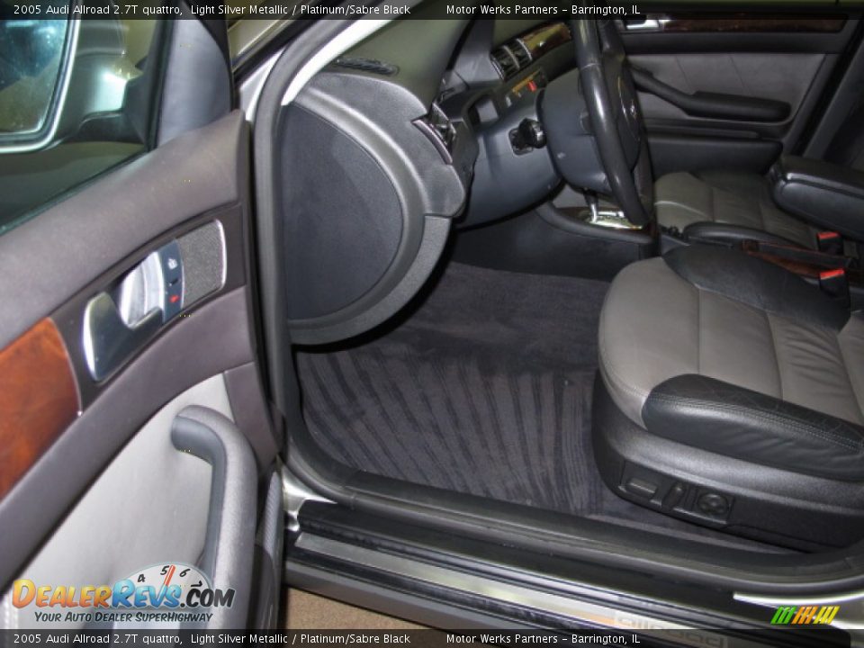 2005 Audi Allroad 2.7T quattro Light Silver Metallic / Platinum/Sabre Black Photo #15