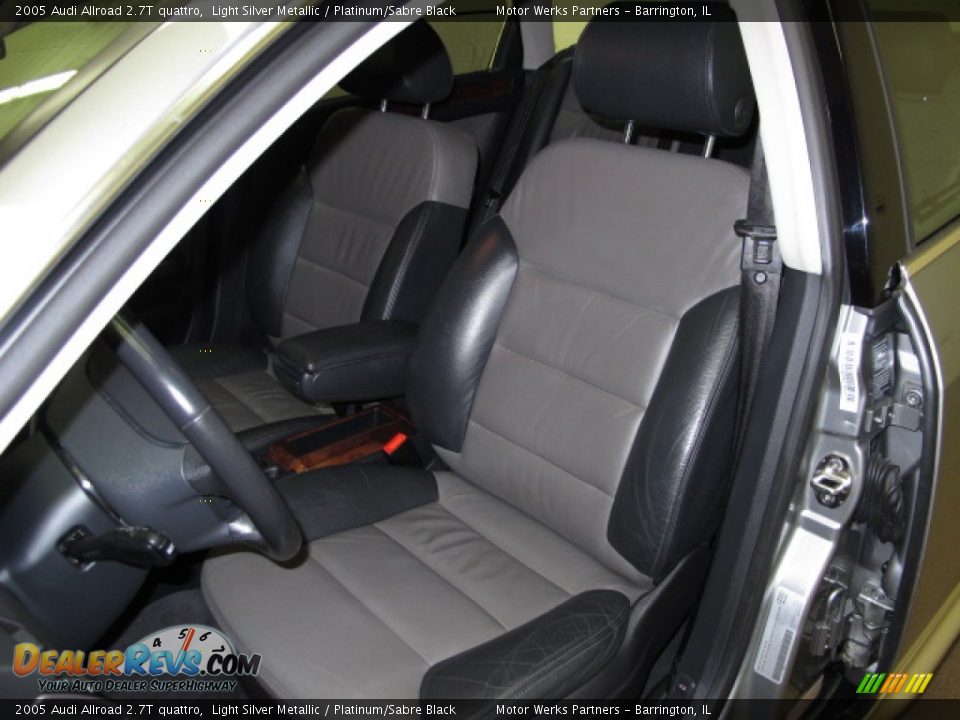 2005 Audi Allroad 2.7T quattro Light Silver Metallic / Platinum/Sabre Black Photo #16