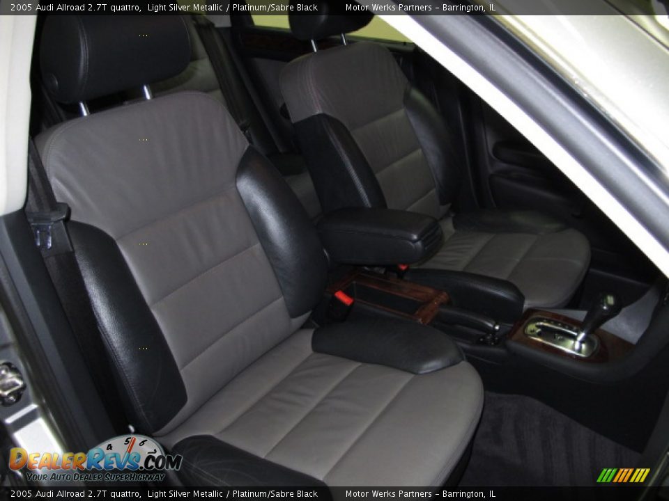 2005 Audi Allroad 2.7T quattro Light Silver Metallic / Platinum/Sabre Black Photo #22