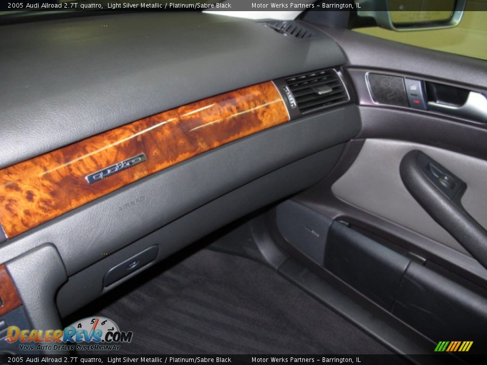 2005 Audi Allroad 2.7T quattro Light Silver Metallic / Platinum/Sabre Black Photo #28