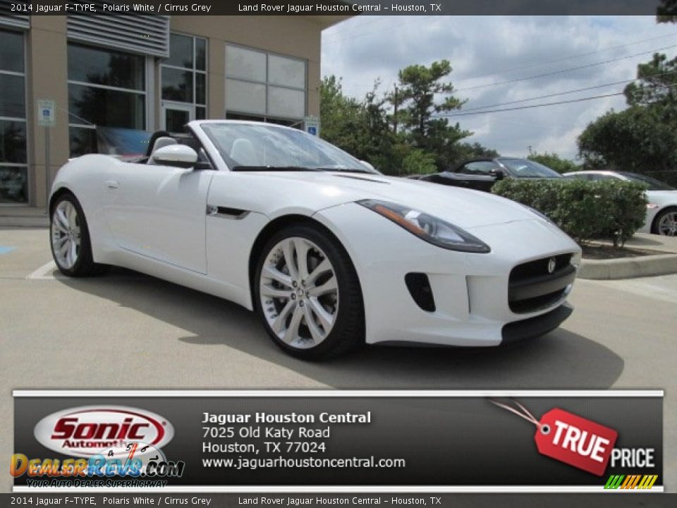 2014 Jaguar F-TYPE Polaris White / Cirrus Grey Photo #1