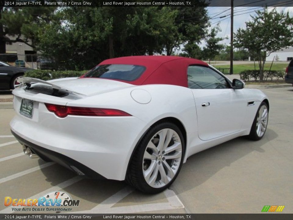 2014 Jaguar F-TYPE Polaris White / Cirrus Grey Photo #10