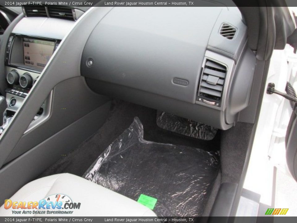 2014 Jaguar F-TYPE Polaris White / Cirrus Grey Photo #16