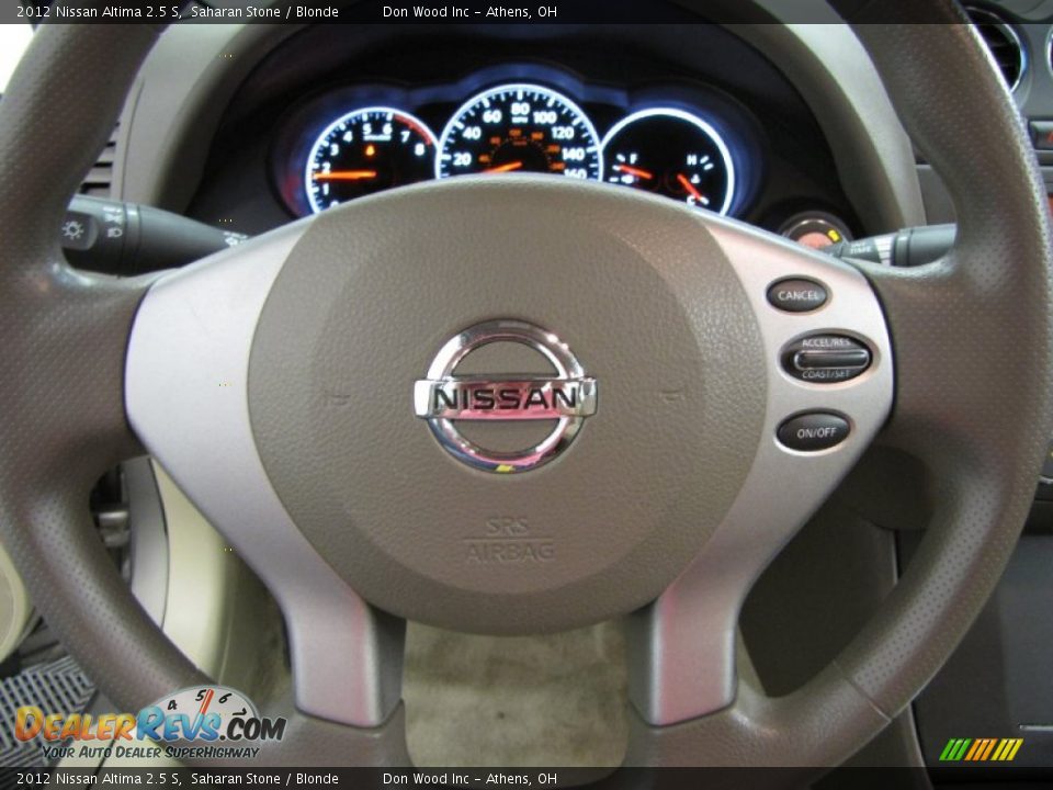 2012 Nissan Altima 2.5 S Saharan Stone / Blonde Photo #15
