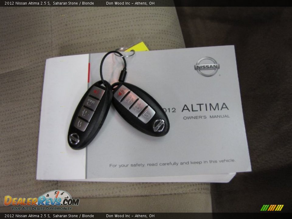 2012 Nissan Altima 2.5 S Saharan Stone / Blonde Photo #27