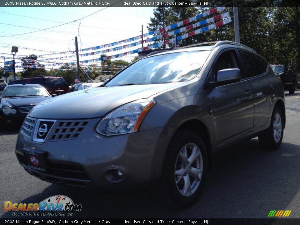 2008 Nissan Rogue SL AWD Gotham Gray Metallic / Gray Photo #1