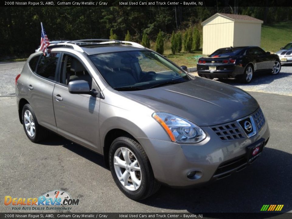 2008 Nissan Rogue SL AWD Gotham Gray Metallic / Gray Photo #3
