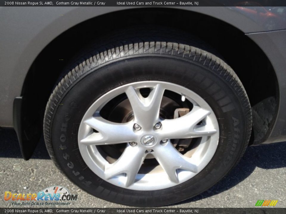 2008 Nissan Rogue SL AWD Gotham Gray Metallic / Gray Photo #4