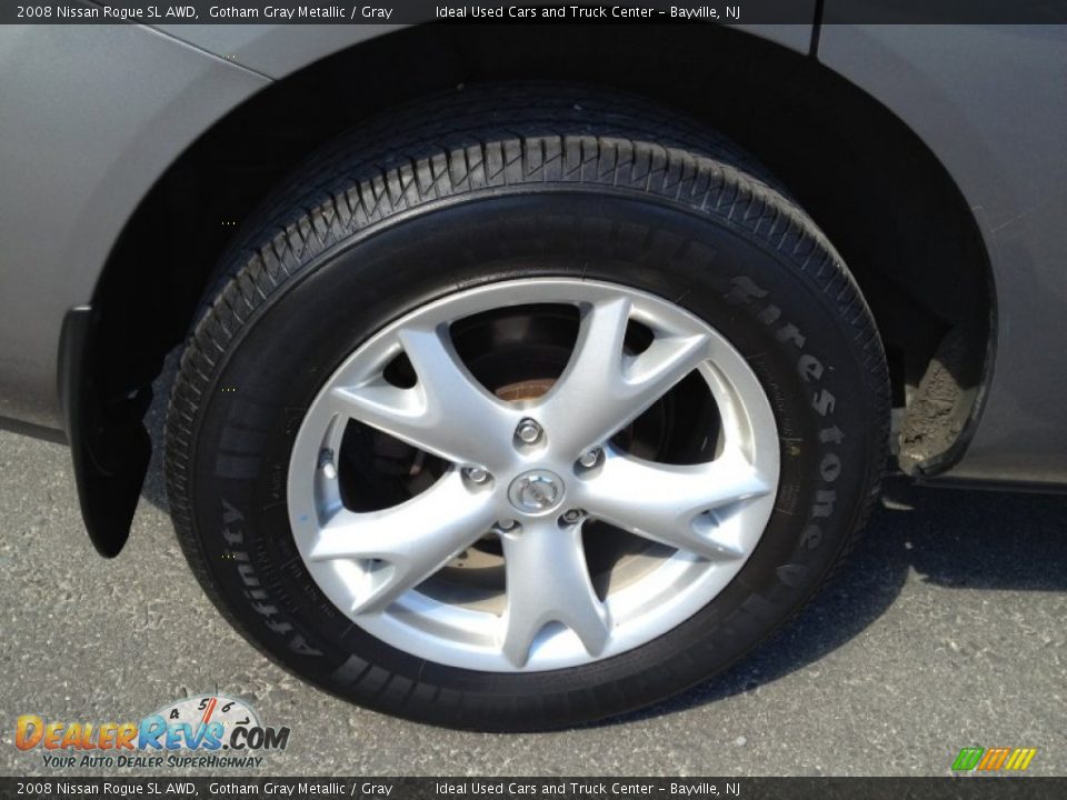 2008 Nissan Rogue SL AWD Gotham Gray Metallic / Gray Photo #5