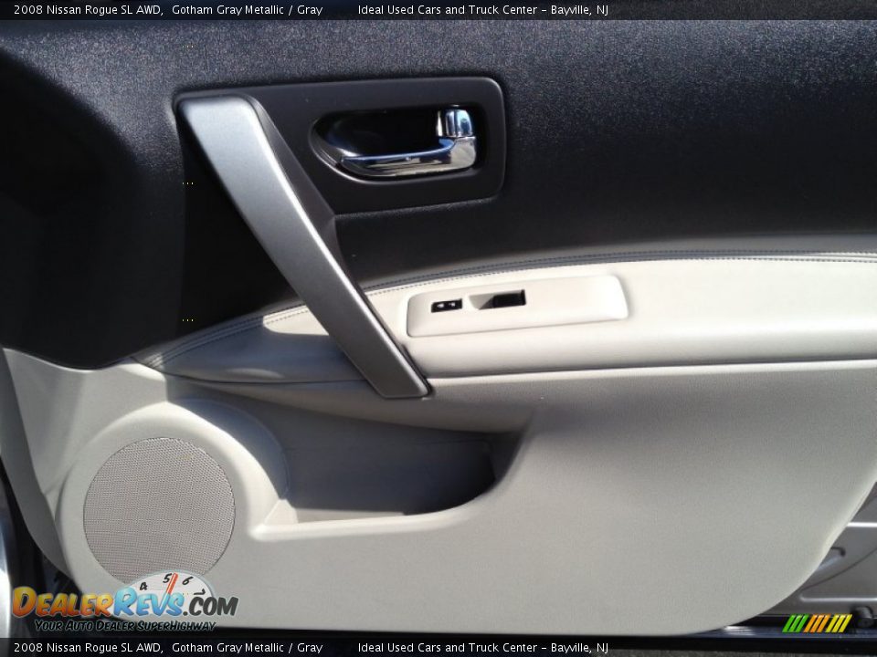2008 Nissan Rogue SL AWD Gotham Gray Metallic / Gray Photo #7