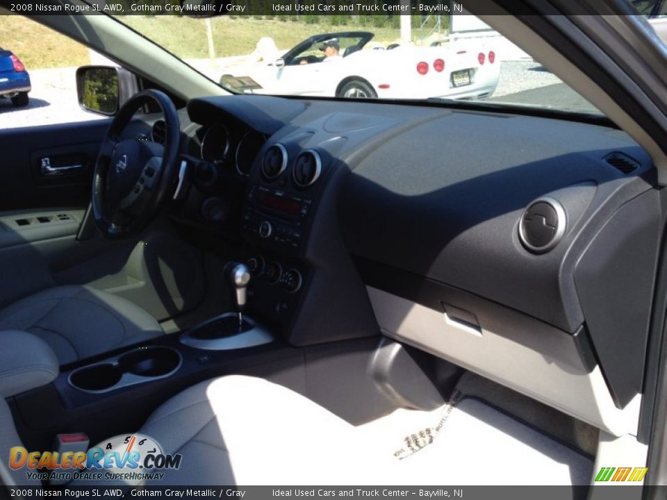 2008 Nissan Rogue SL AWD Gotham Gray Metallic / Gray Photo #8