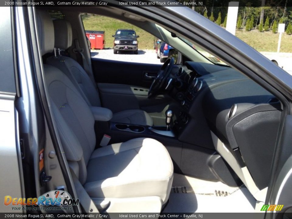 2008 Nissan Rogue SL AWD Gotham Gray Metallic / Gray Photo #9