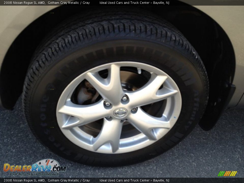 2008 Nissan Rogue SL AWD Gotham Gray Metallic / Gray Photo #14