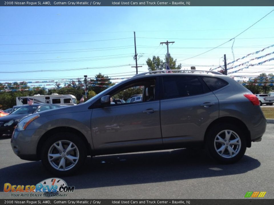 2008 Nissan Rogue SL AWD Gotham Gray Metallic / Gray Photo #15