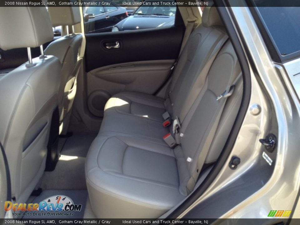 2008 Nissan Rogue SL AWD Gotham Gray Metallic / Gray Photo #17