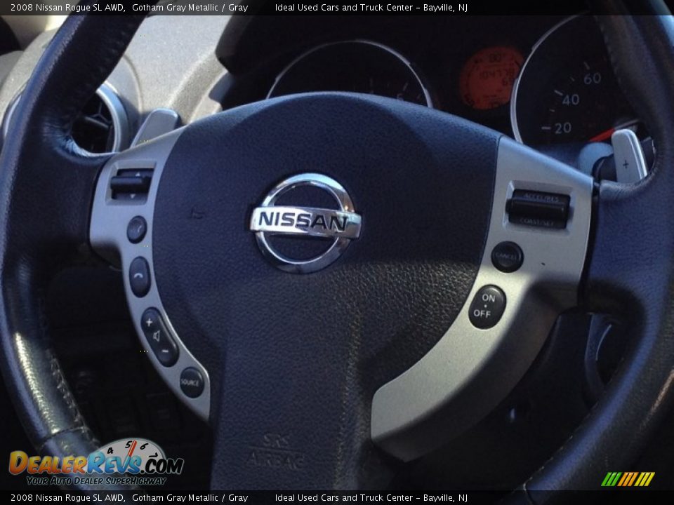 2008 Nissan Rogue SL AWD Gotham Gray Metallic / Gray Photo #22