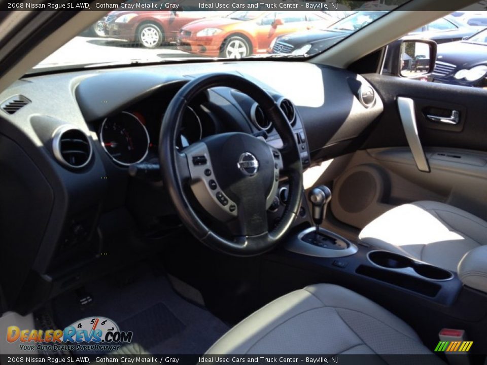 2008 Nissan Rogue SL AWD Gotham Gray Metallic / Gray Photo #24