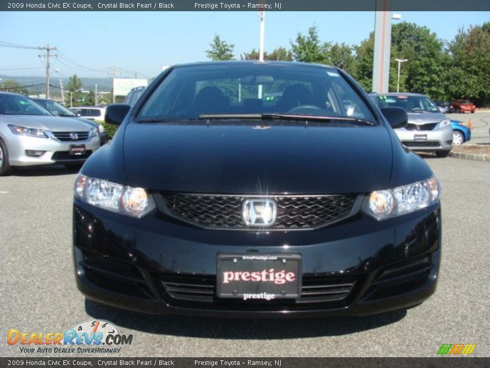 2009 Honda Civic EX Coupe Crystal Black Pearl / Black Photo #2
