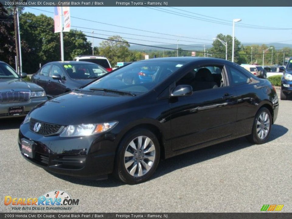 2009 Honda Civic EX Coupe Crystal Black Pearl / Black Photo #3
