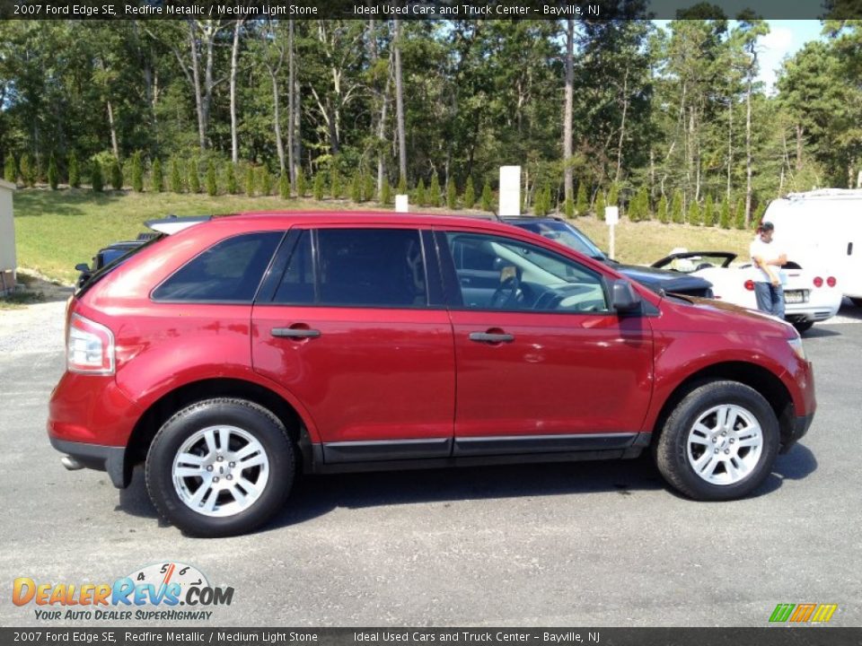 2007 Ford Edge SE Redfire Metallic / Medium Light Stone Photo #6