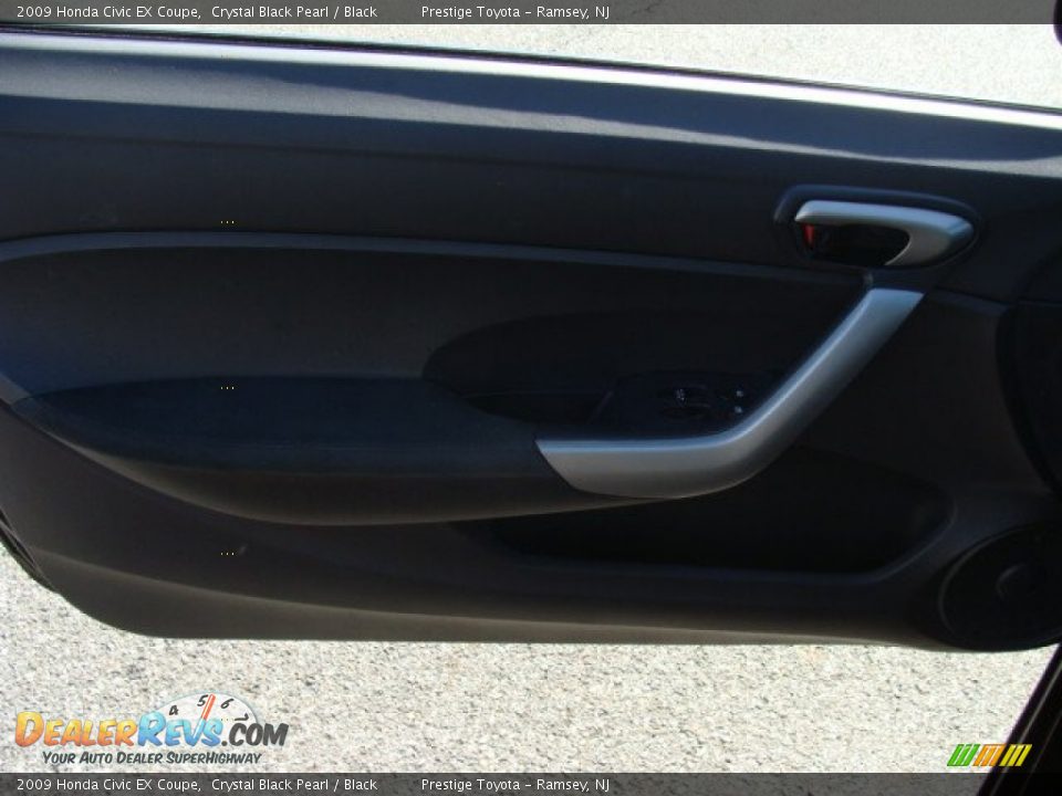 2009 Honda Civic EX Coupe Crystal Black Pearl / Black Photo #6