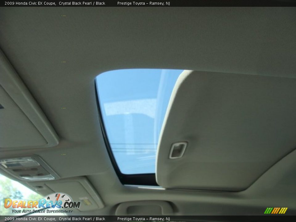 2009 Honda Civic EX Coupe Crystal Black Pearl / Black Photo #8