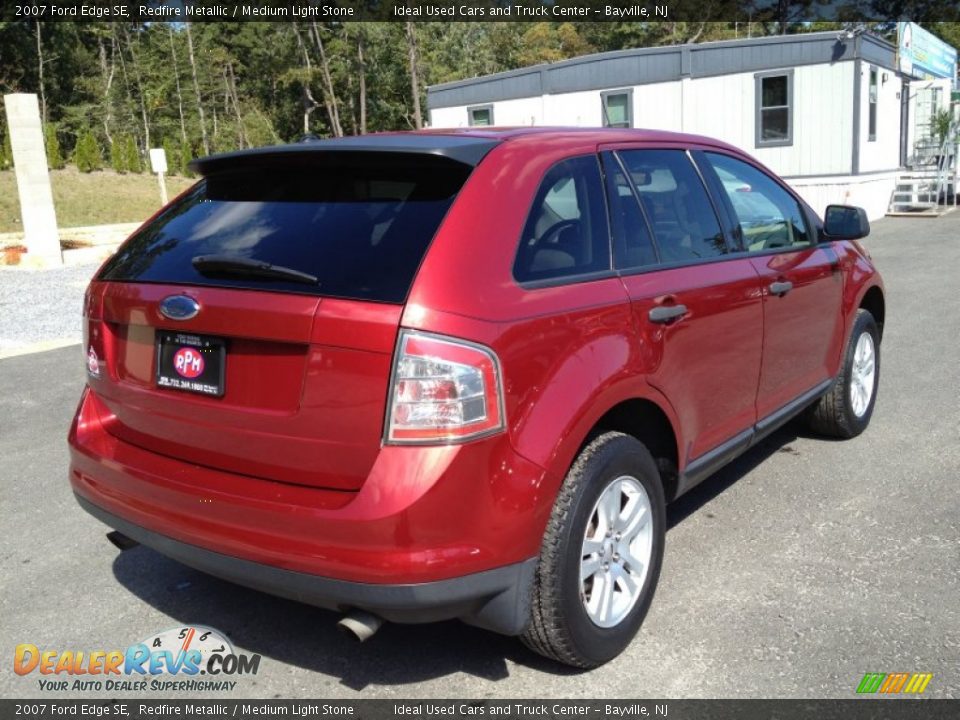 2007 Ford Edge SE Redfire Metallic / Medium Light Stone Photo #12