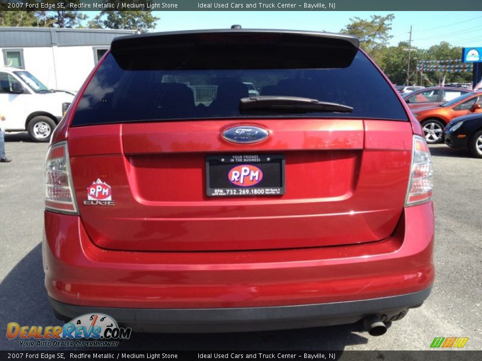 2007 Ford Edge SE Redfire Metallic / Medium Light Stone Photo #13