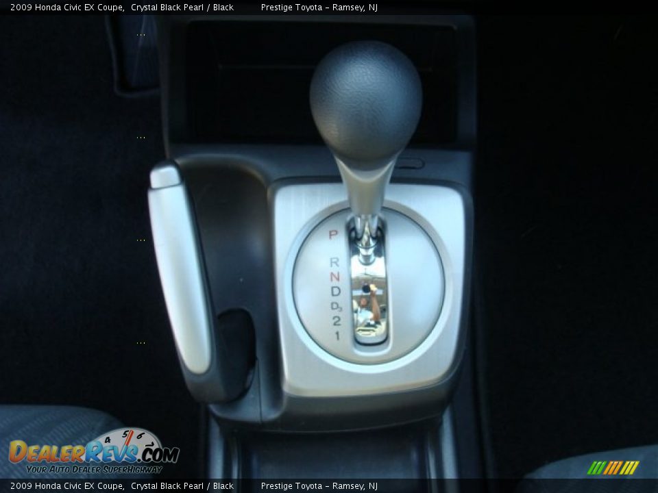 2009 Honda Civic EX Coupe Crystal Black Pearl / Black Photo #12