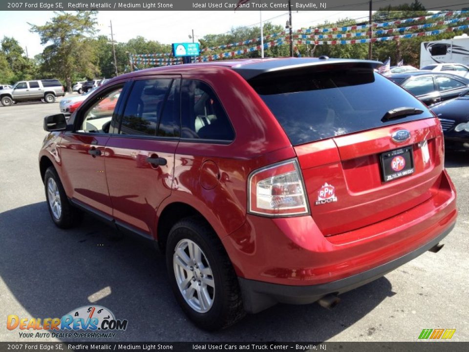 2007 Ford Edge SE Redfire Metallic / Medium Light Stone Photo #15