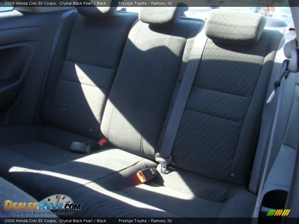 2009 Honda Civic EX Coupe Crystal Black Pearl / Black Photo #13