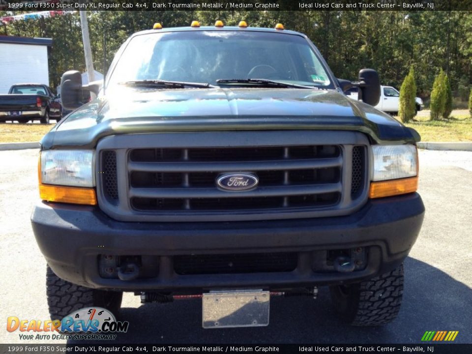 1999 Ford F350 Super Duty XL Regular Cab 4x4 Dark Tourmaline Metallic / Medium Graphite Photo #2