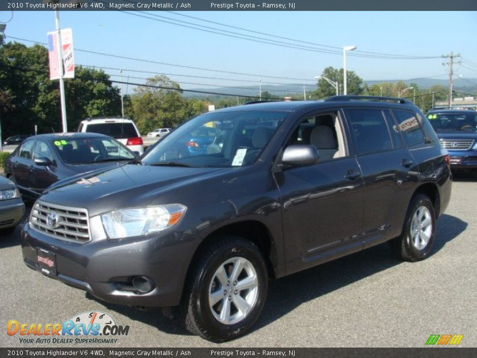 2010 Toyota Highlander V6 4WD Magnetic Gray Metallic / Ash Photo #3