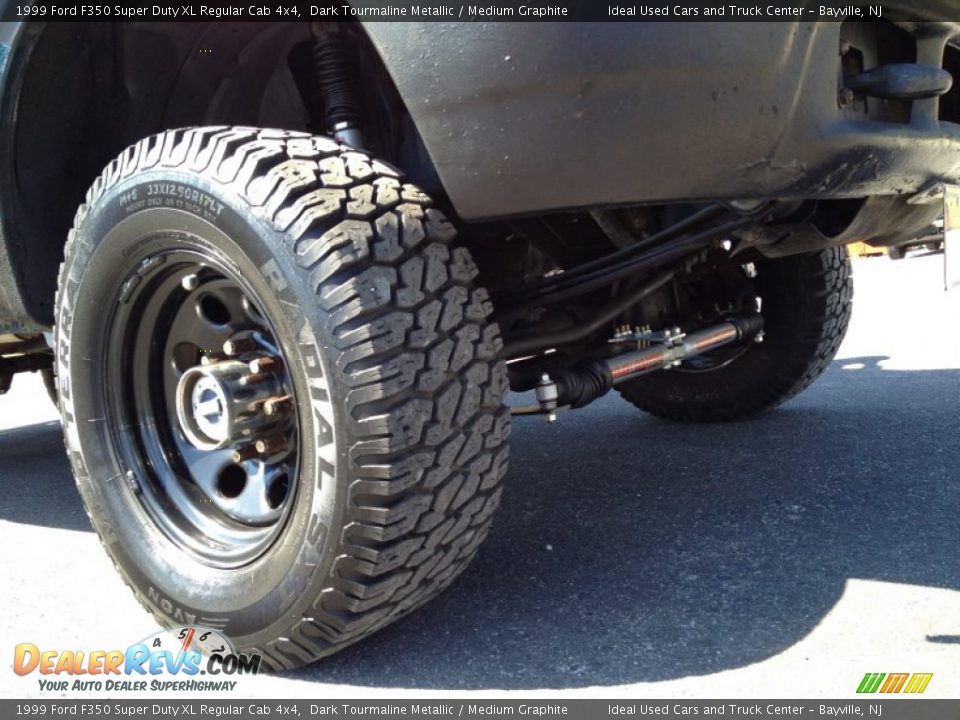 1999 Ford F350 Super Duty XL Regular Cab 4x4 Dark Tourmaline Metallic / Medium Graphite Photo #4