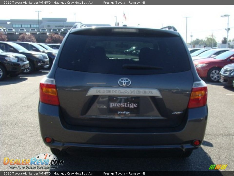 2010 Toyota Highlander V6 4WD Magnetic Gray Metallic / Ash Photo #5